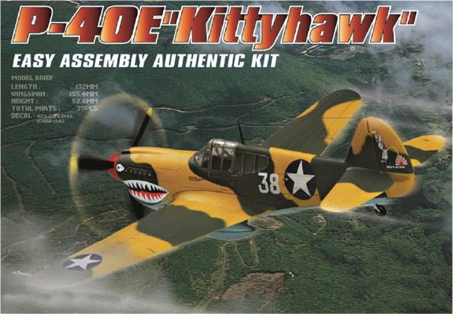 Hobby Boss 1/72 P-40E "Kitty Hawk" Easy Assembly 80250