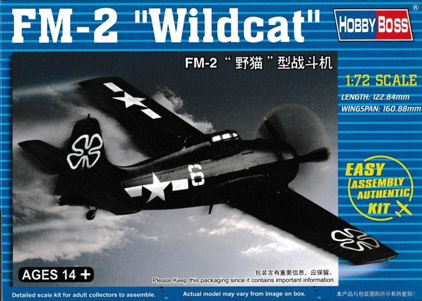 Hobby Boss 1/72 FM-2 "Wildcat" Easy Assembly 80222