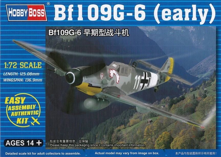 Hobby Boss 1/72 Bf 109G-6 Early Easy Assembly 80225