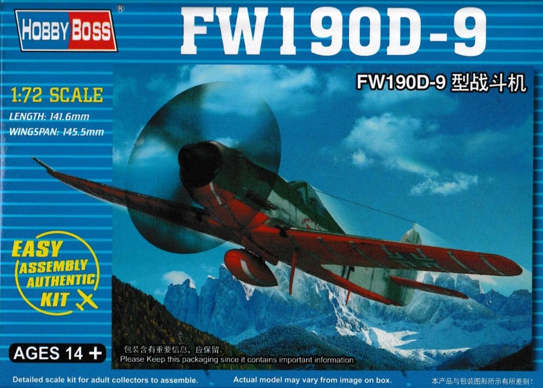 Hobby Boss 1/72 Fw 190D-9 Easy Assembly 80228