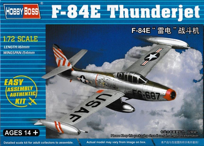 Hobby Boss 1/72 F-84E Thunderjet Easy Assembly 80246