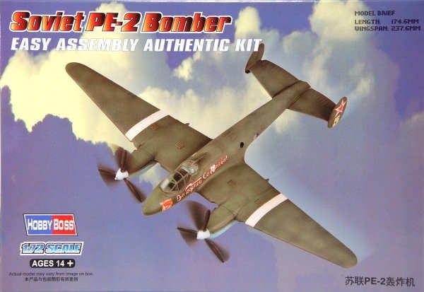 Hobby Boss 1/72 Pe-2 Bomber Easy Assembly 80296