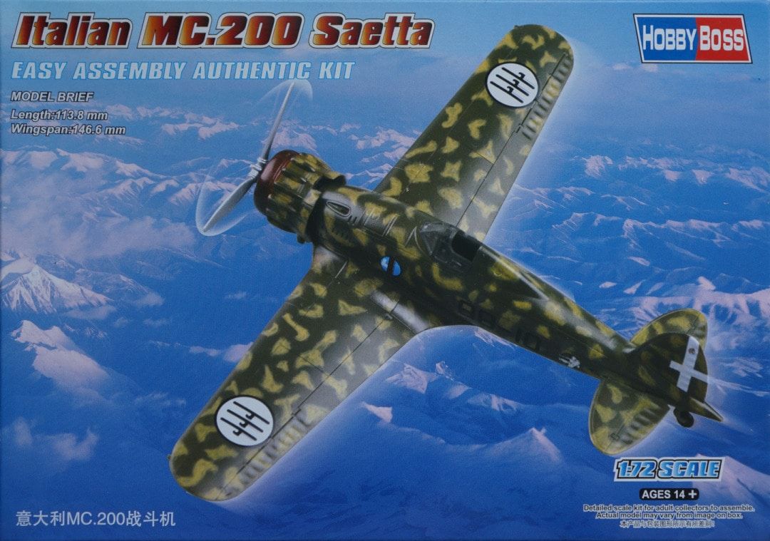 Hobby Boss 1/72 Italian MC.200 Saetta Easy Assembly 80291