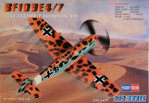 Hobby Boss 1/72 Bf 109E-4/7 Easy Assembly 80254