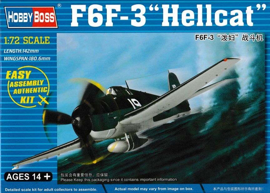 Hobby Boss 1/72 F6F-3 "Hellcat" Easy Assembly 80256