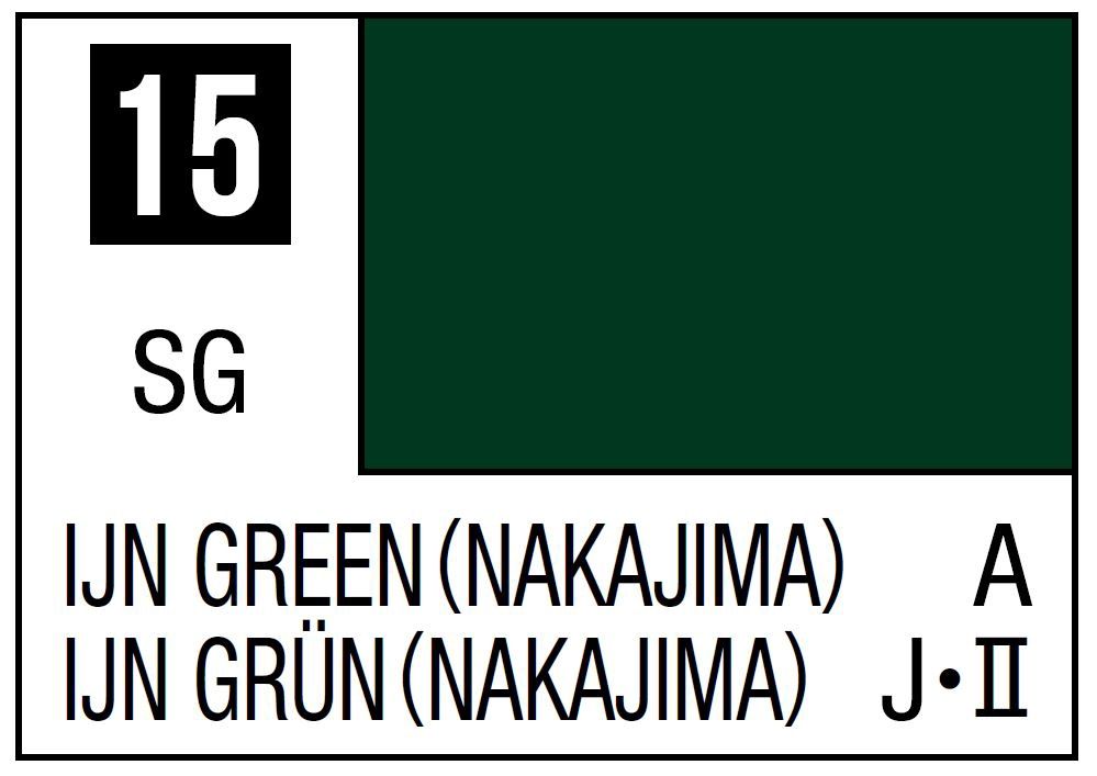 Mr Hobby Mr. Color C015 IJN Green (Nakajima) - (Semi Gloss) 10ml