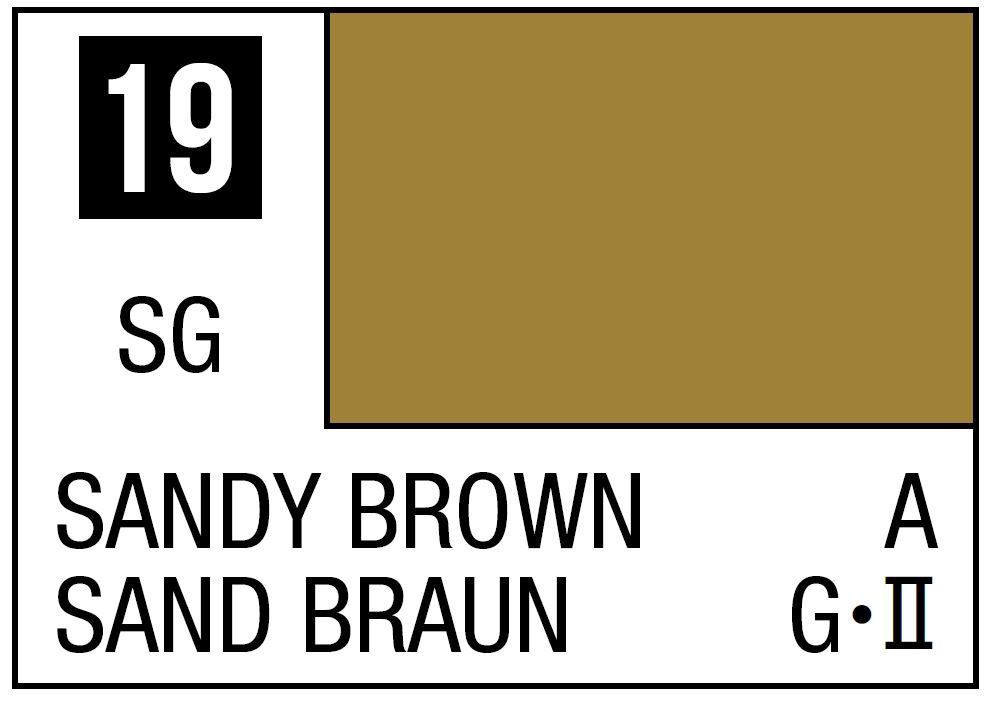 Mr Hobby Mr. Color C019 Sandy Brown - (Semi Gloss) 10ml