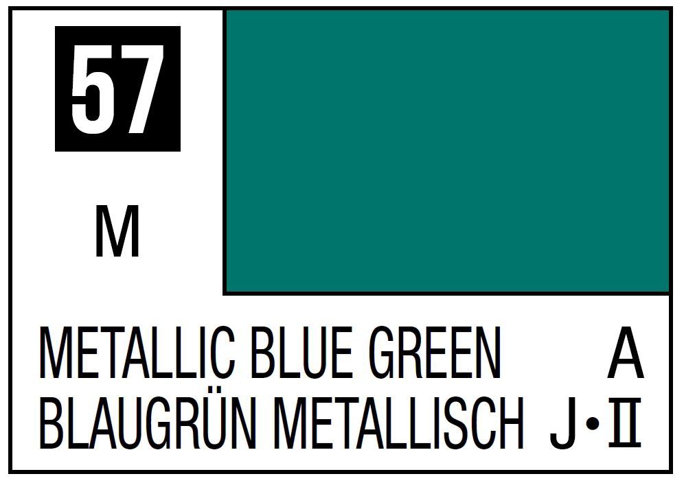 Mr Hobby Mr. Color C057 Metallic Blue Green - (Metallic) 10ml