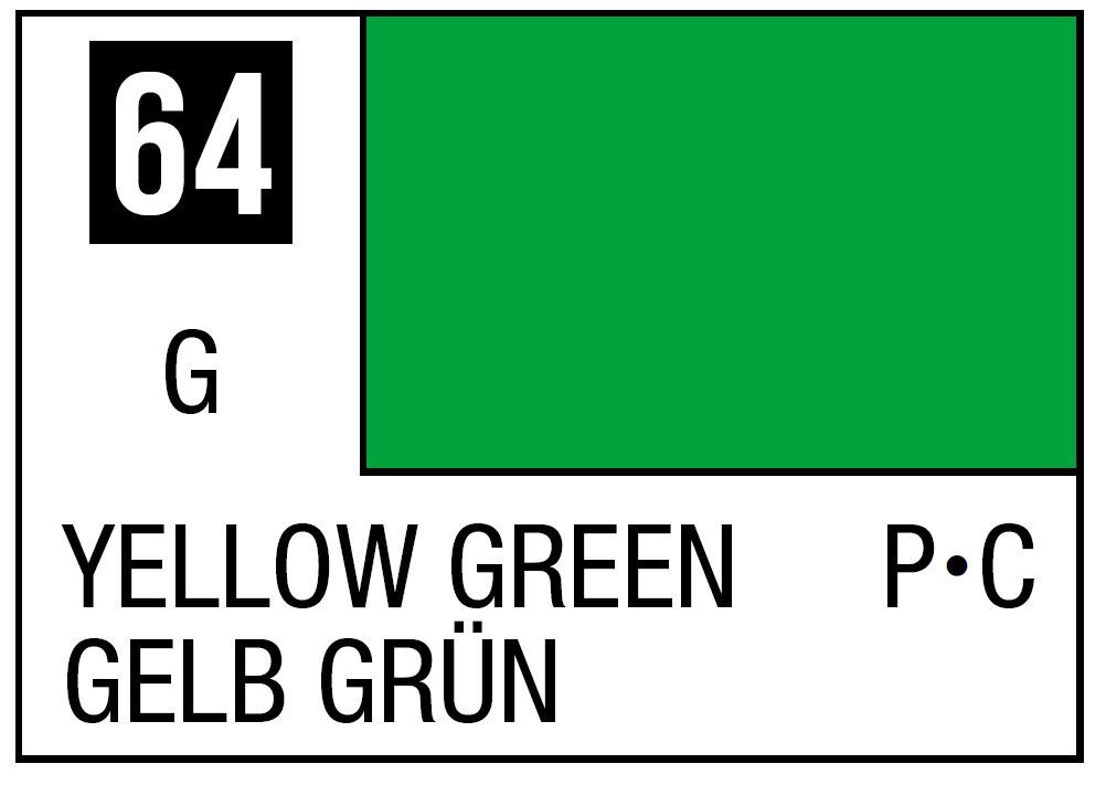 Mr Hobby Mr. Color C064 Yellow Green - (Gloss) 10ml