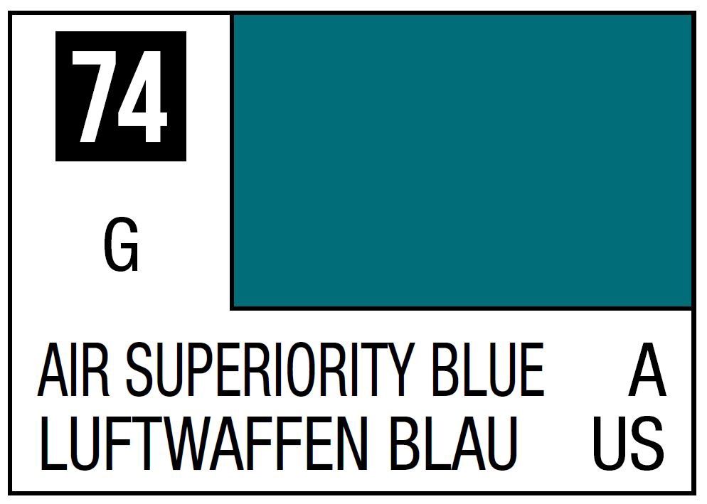 Mr Hobby Mr. Color C074 Air Superiority Blue - (Gloss) 10ml