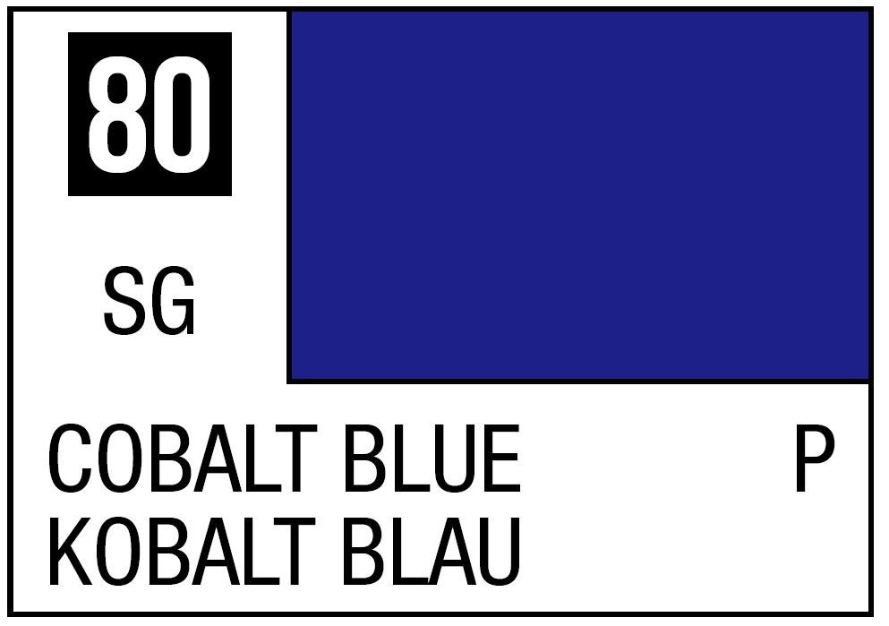 Mr Hobby Mr. Color C080 Cobalt Blue - (Semi Gloss) 10ml