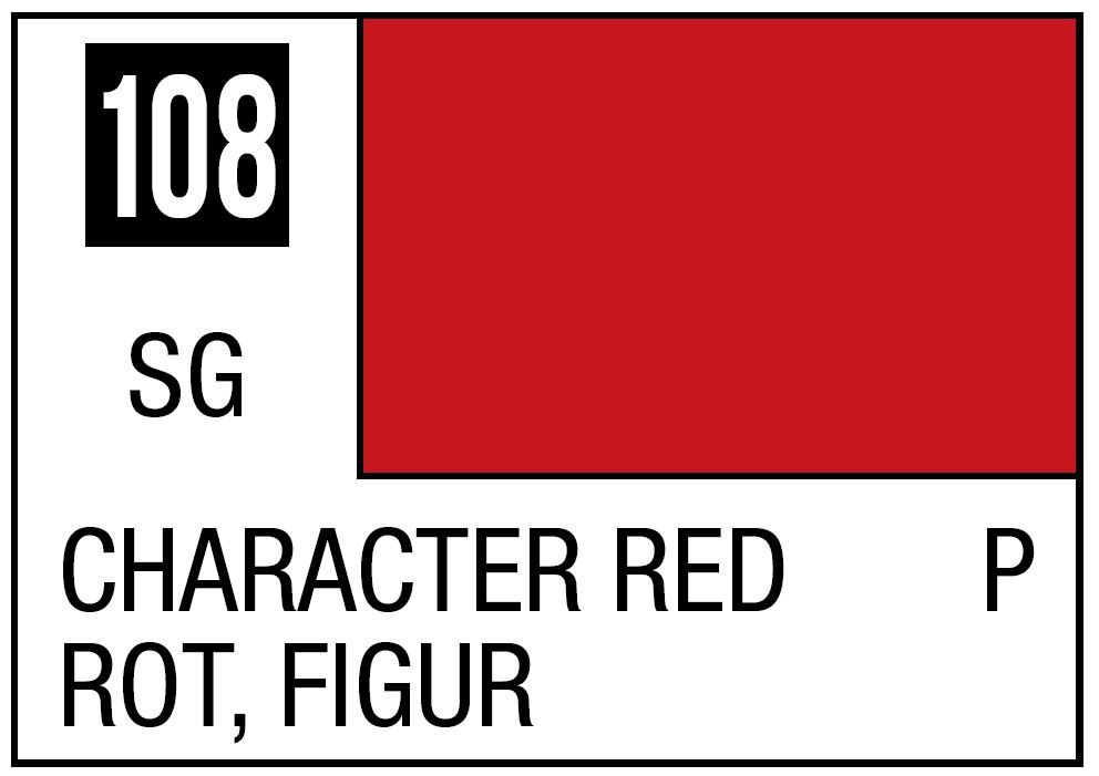 Mr Hobby Mr. Color C108 Character Red - (Semi Gloss) 10ml