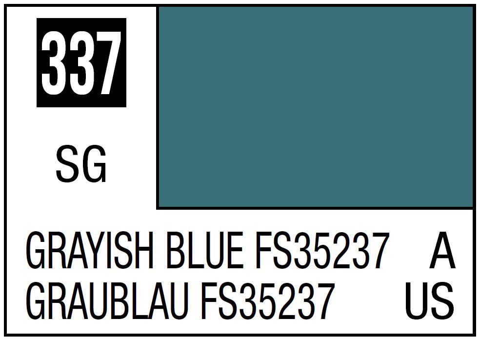 Mr Hobby Mr. Color C337 FS35237 Grayish Blue - (Semi Gloss) 10ml