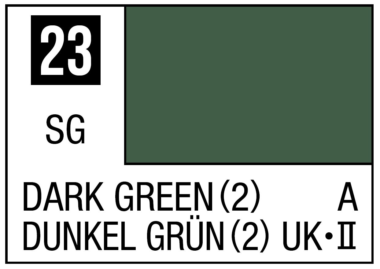 Mr Hobby Mr. Color C023 Dark Green (2) - (Semi Gloss) 10ml