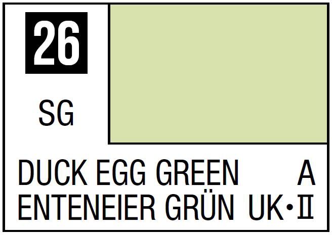 Mr Hobby Mr. Color C026 Duck Egg Green - (Semi Gloss) 10ml