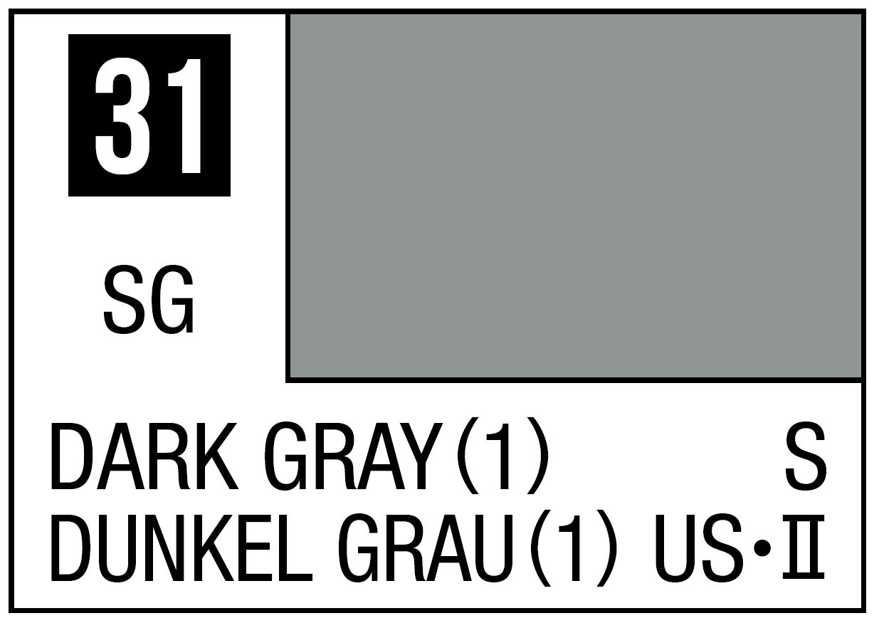 Mr Hobby Mr. Color C031 Dark Gray (1) - (Semi Gloss) 10ml