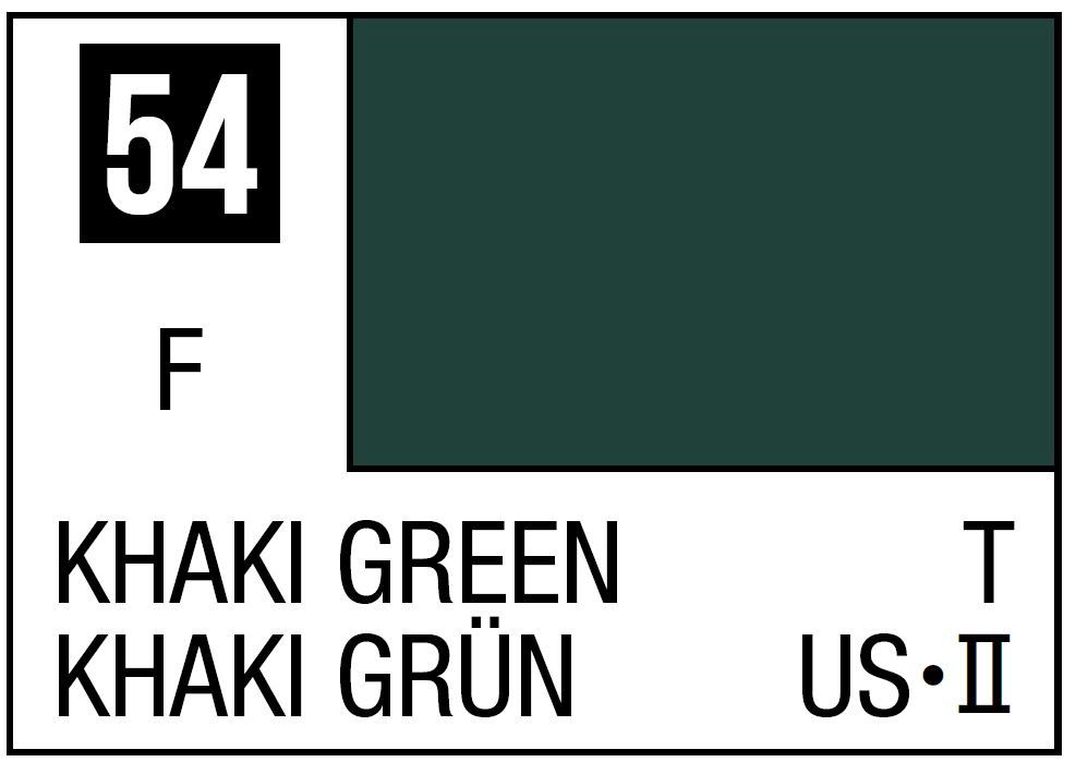 Mr Hobby Mr. Color C054 Khaki Green - (Flat) 10ml