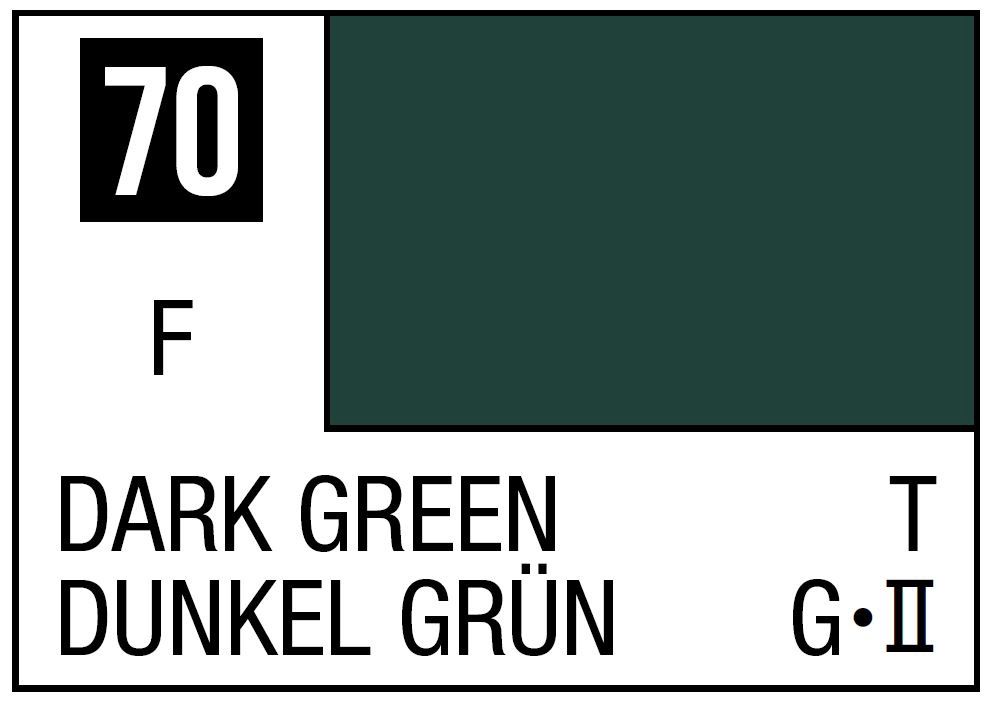 Mr Hobby Mr. Color C070 Dark Green - (Flat) 10ml
