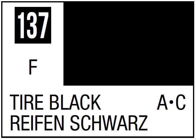 Mr Hobby Mr. Color C137 Tire Black - (Flat) 10ml