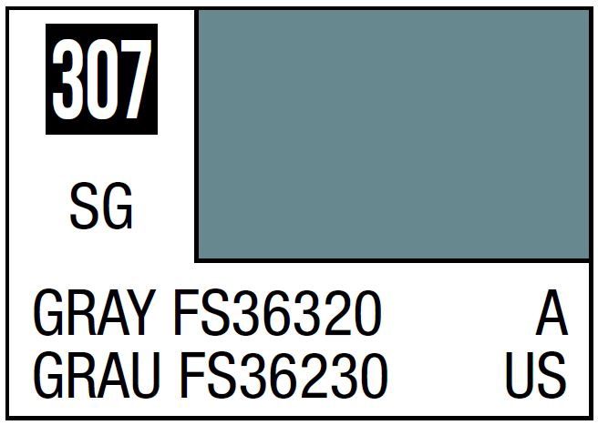 Mr Hobby Mr. Color C307 FS36320 Gray  - (Semi Gloss) 10ml