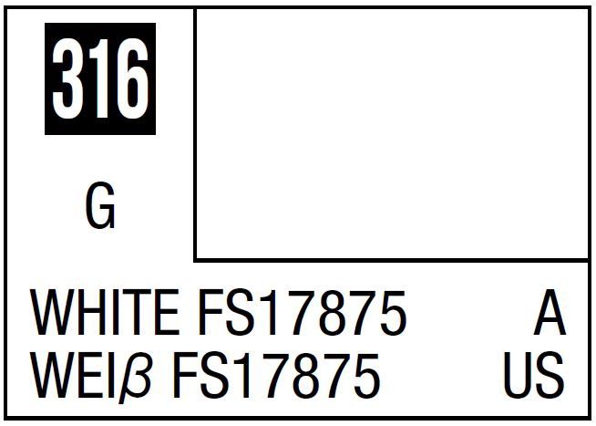 Mr Hobby Mr. Color C316 FS17875 White  - (Gloss) 10ml