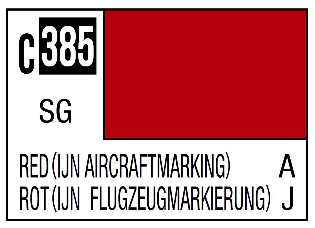 Mr Hobby Mr. Color C385 Red OJN Aircraft Marking (Semi-Gloss) 10ml
