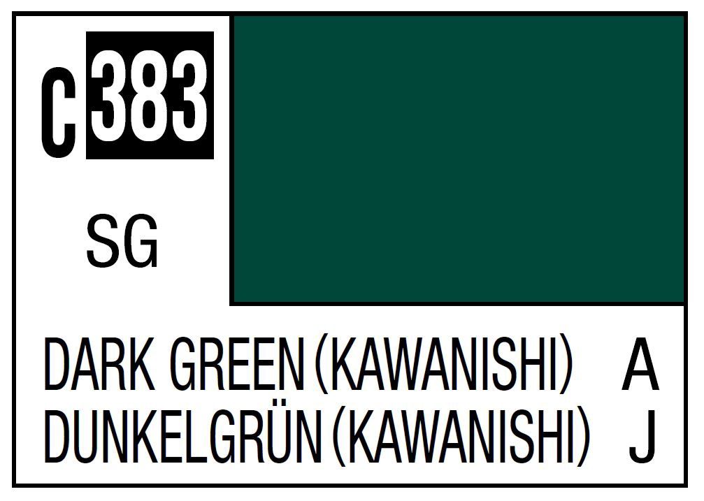 Mr Hobby Mr. Color C383 Dark Green Kawanishi (Semi-Gloss) 10ml