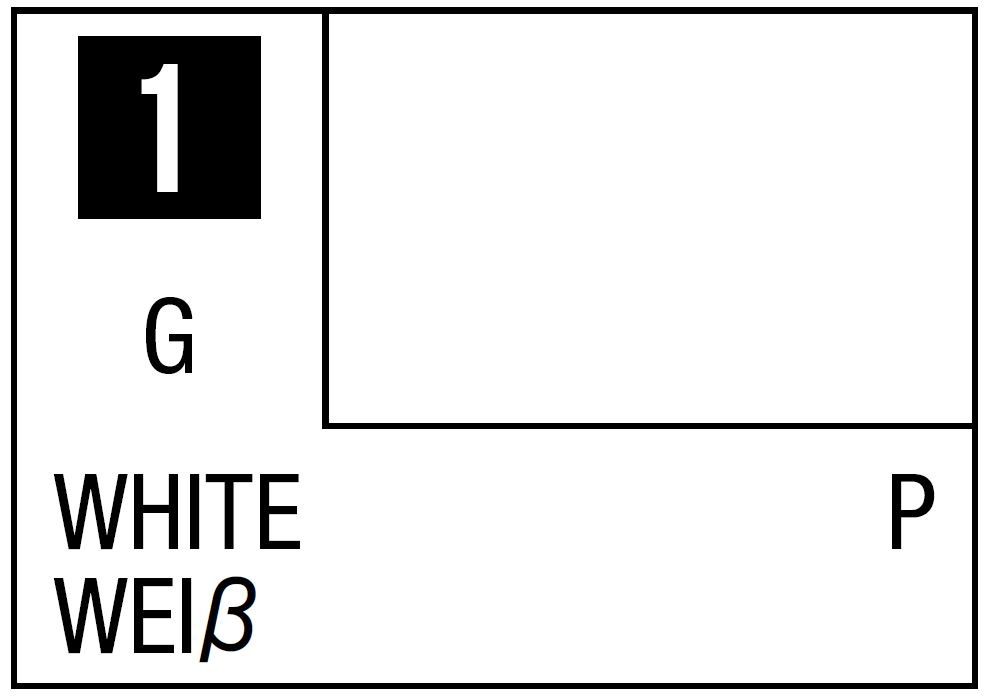 Mr Hobby Mr. Color C001 White - (Gloss) 10ml