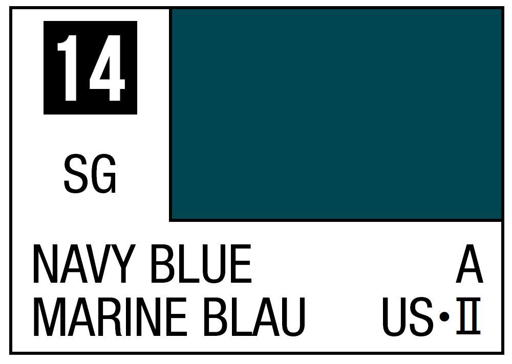 Mr Hobby Mr. Color C014 Navy Blue - (Semi Gloss) 10ml