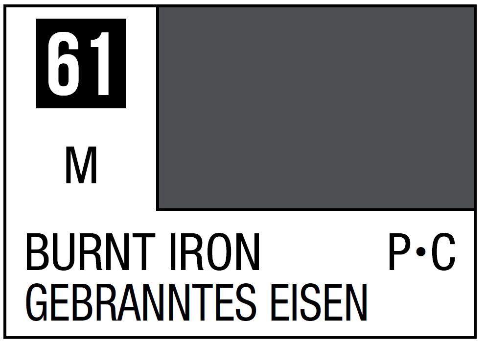 Mr Hobby Mr. Color C061 Burnt Iron - (Metallic) 10ml