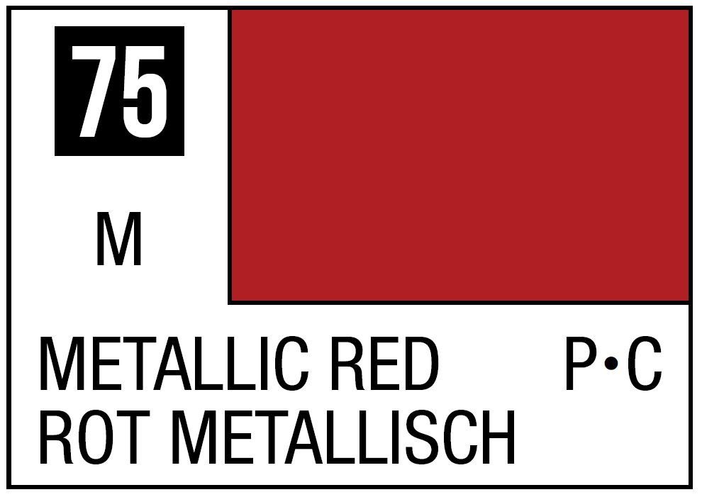 Mr Hobby Mr. Color C075 Metallic Red - (Metallic) 10ml