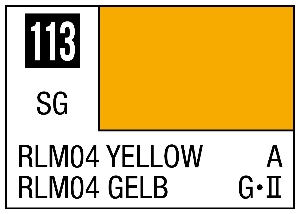 Mr Hobby Mr. Color C113 RLM04 Yellow - (Semi Gloss) 10ml
