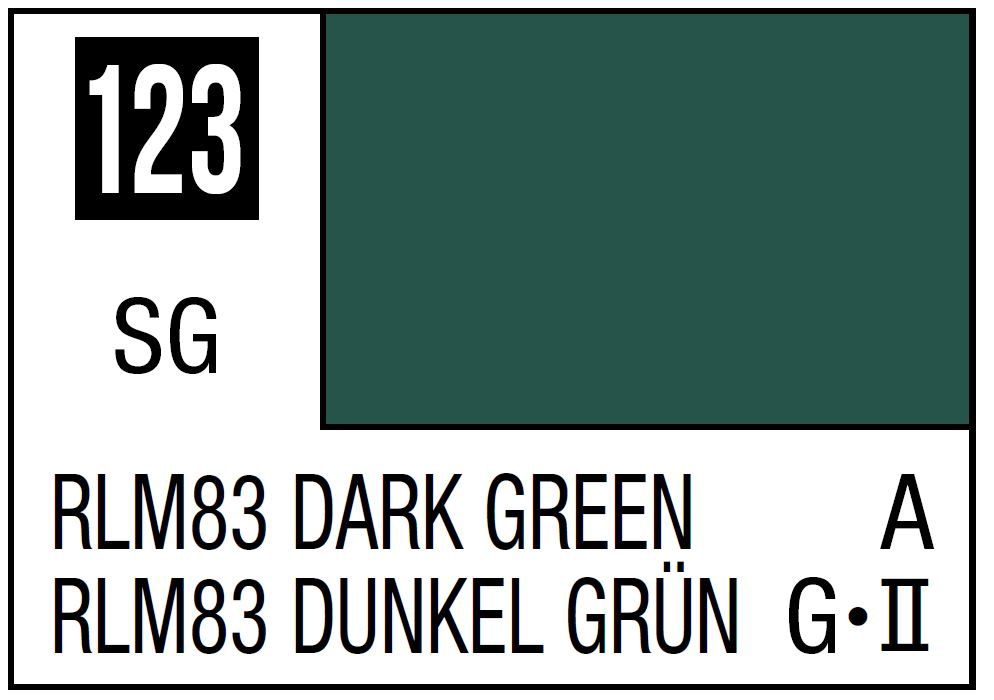Mr Hobby Mr. Color C123 RLM83 Dark Green - (Semi Gloss) 10ml