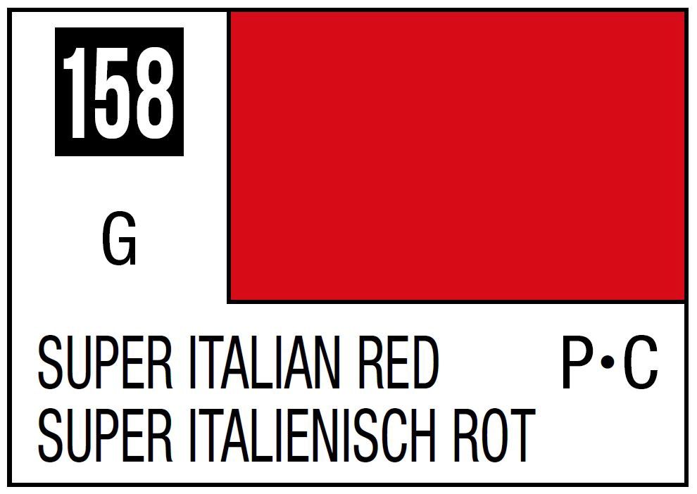 Mr Hobby Mr. Color C158 Super Italian Red - (Gloss) 10ml