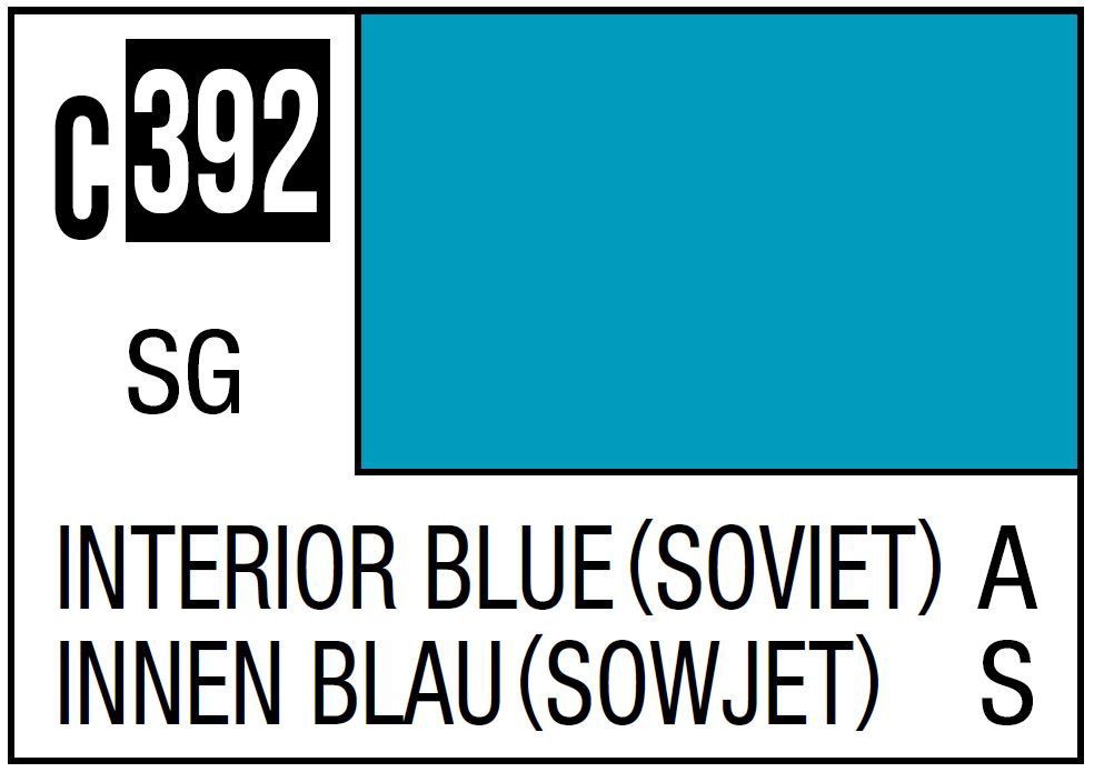 Mr Hobby Mr. Color C392 Interior Blue Soviet (Semi-Gloss) 10ml