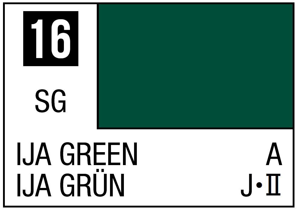Mr Hobby Mr. Color C016 IJA Green - (Semi Gloss) 10ml