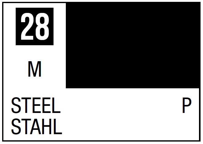 Mr Hobby Mr. Color C028 Steel - (Metallic) 10ml