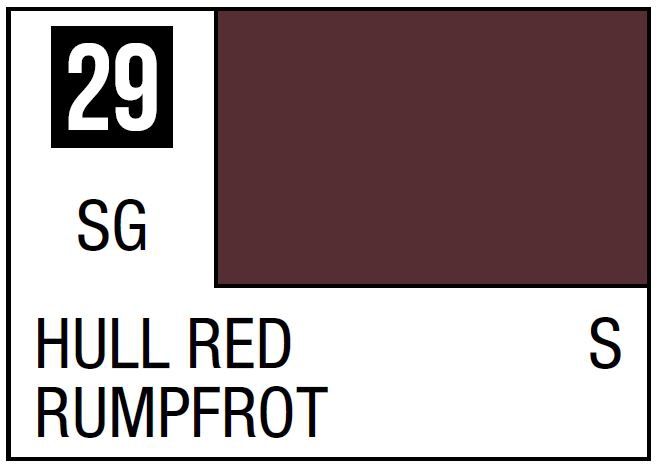Mr Hobby Mr. Color C029 Hull Red - (Semi Gloss) 10ml