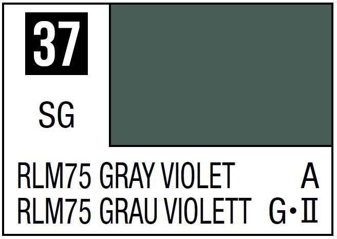 Mr Hobby Mr. Color C037 RLM75 Gray Violet - (Semi Gloss) 10ml