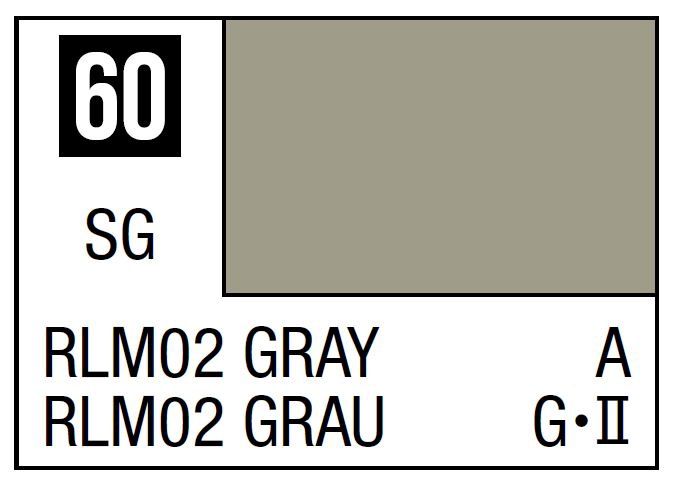 Mr Hobby Mr. Color C060 RLM02 Gray - (Semi Gloss) 10ml