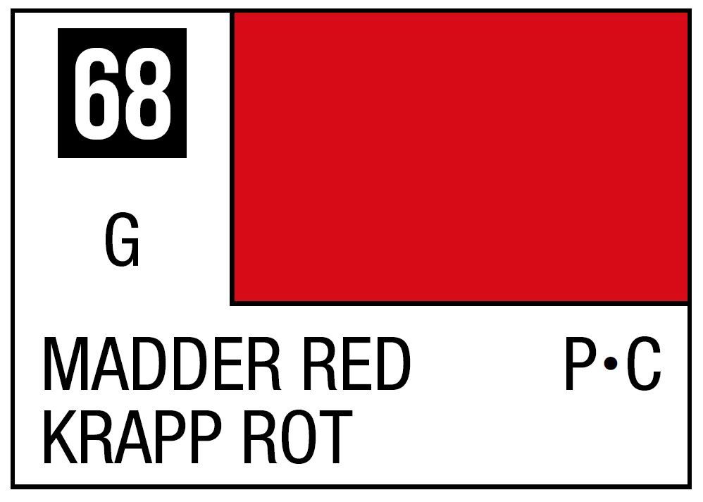Mr Hobby Mr. Color C068 Red Madder - (Gloss) 10ml
