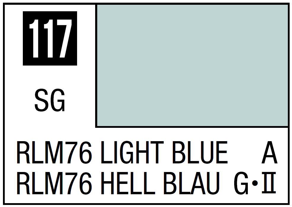 Mr Hobby Mr. Color C117 RLM76 Light Blue - (Semi Gloss) 10ml