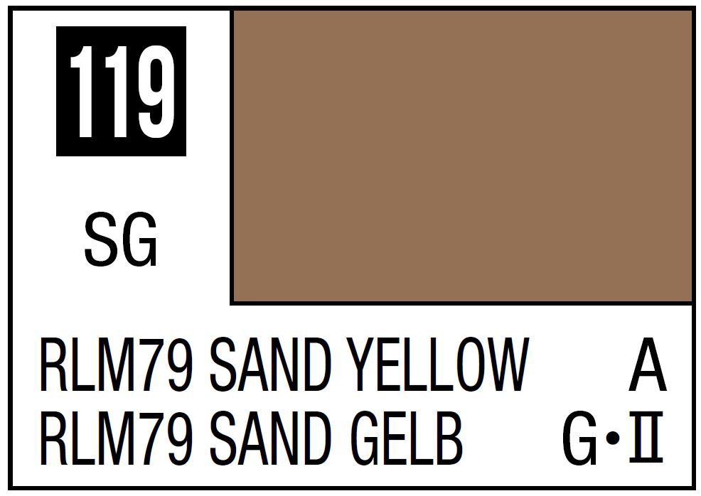 Mr Hobby Mr. Color C119 RLM79 Sand Yellow - (Semi Gloss) 10ml