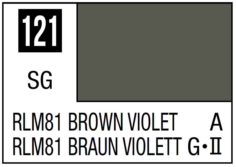 Mr Hobby Mr. Color C121 RLM81 Brown Violet - (Semi Gloss) 10ml