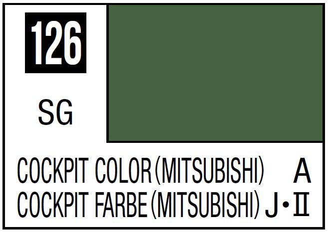 Mr Hobby Mr. Color C126 Cockpit Color (Mitsubishi) - (Semi Gloss) 10ml