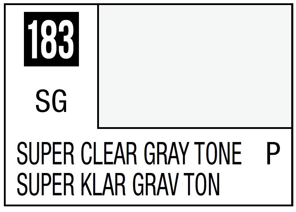 Mr Hobby Mr. Color C183 Super Clear Gray Tone - (Semi Gloss) 10ml