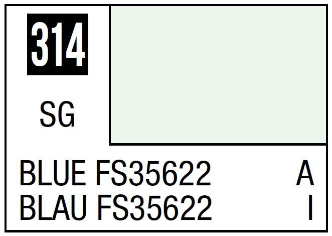 Mr Hobby Mr. Color C314 FS35622 Blue  - (Semi Gloss) 10ml