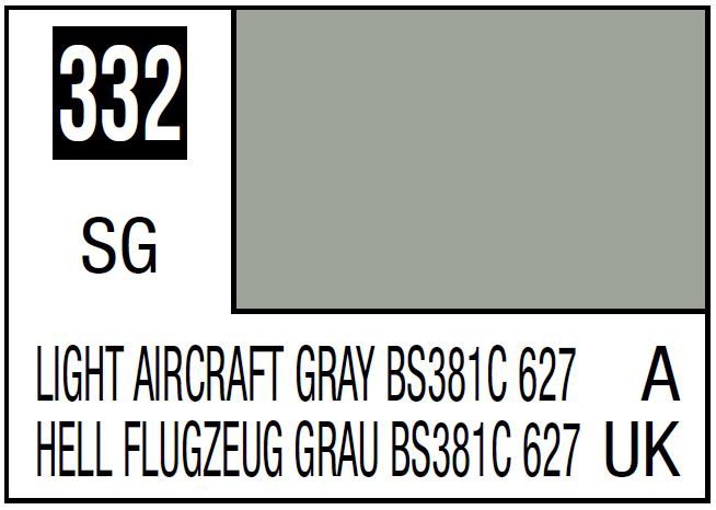 Mr Hobby Mr. Color C332 BS381C/627 Light Aircraft Gray - (Semi Gloss) 10ml