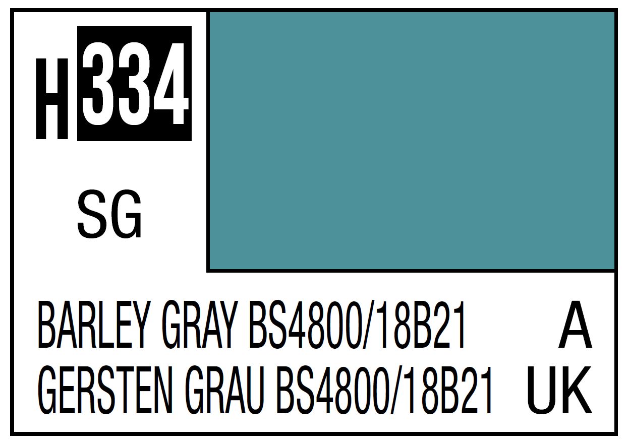 Mr Hobby Mr. Color C334 BS4800/18B21 Barley Gray - (Semi Gloss) 10ml