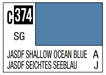 Mr Hobby Mr. Color C374 JASDF Shalow Ocean Blue (Semi-Gloss) 10ml